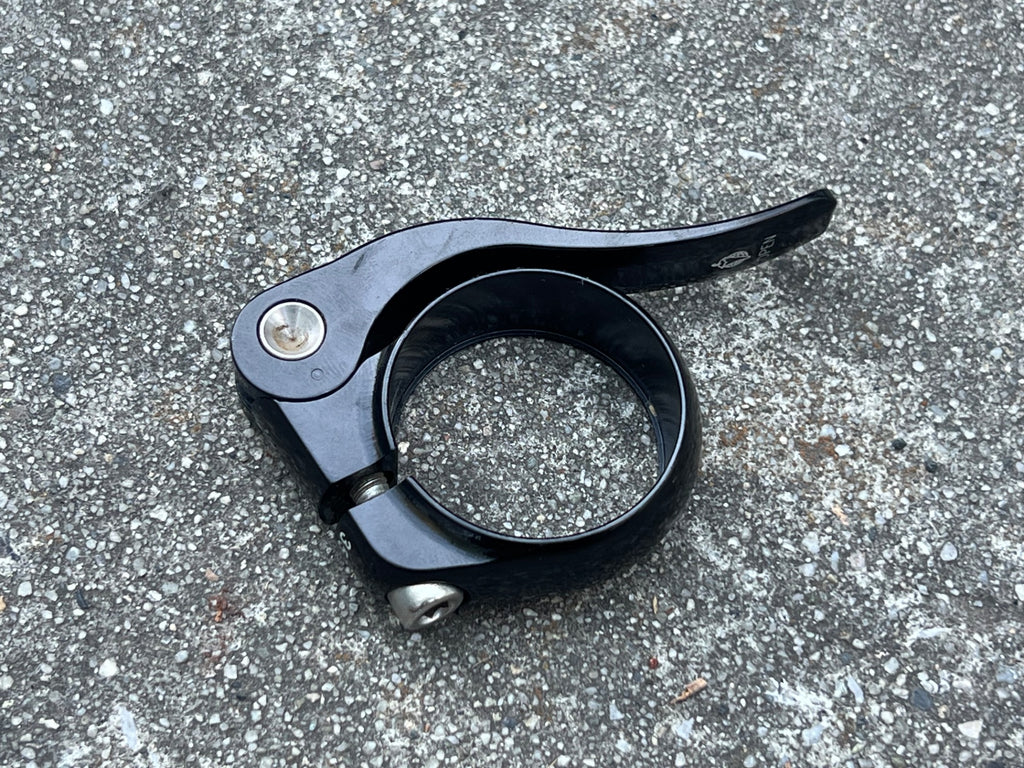 Salsa Seatpost Clamp 35.0mm Black Quick Release Flip Lock Saddle MTB Gravel  - Image 4
