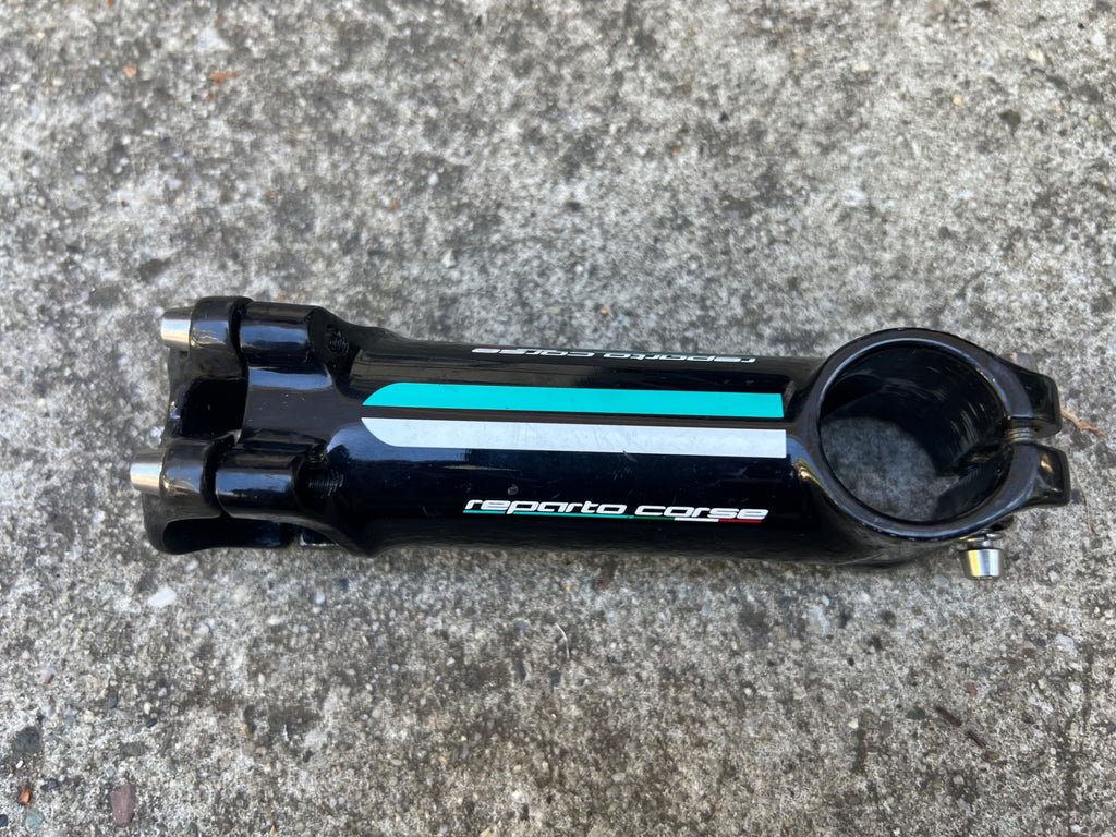 Bianchi Reparto Corse Stem 110x31.8mm 1 1/8” Threadless Black Celeste 7 Deg Road - Image 4
