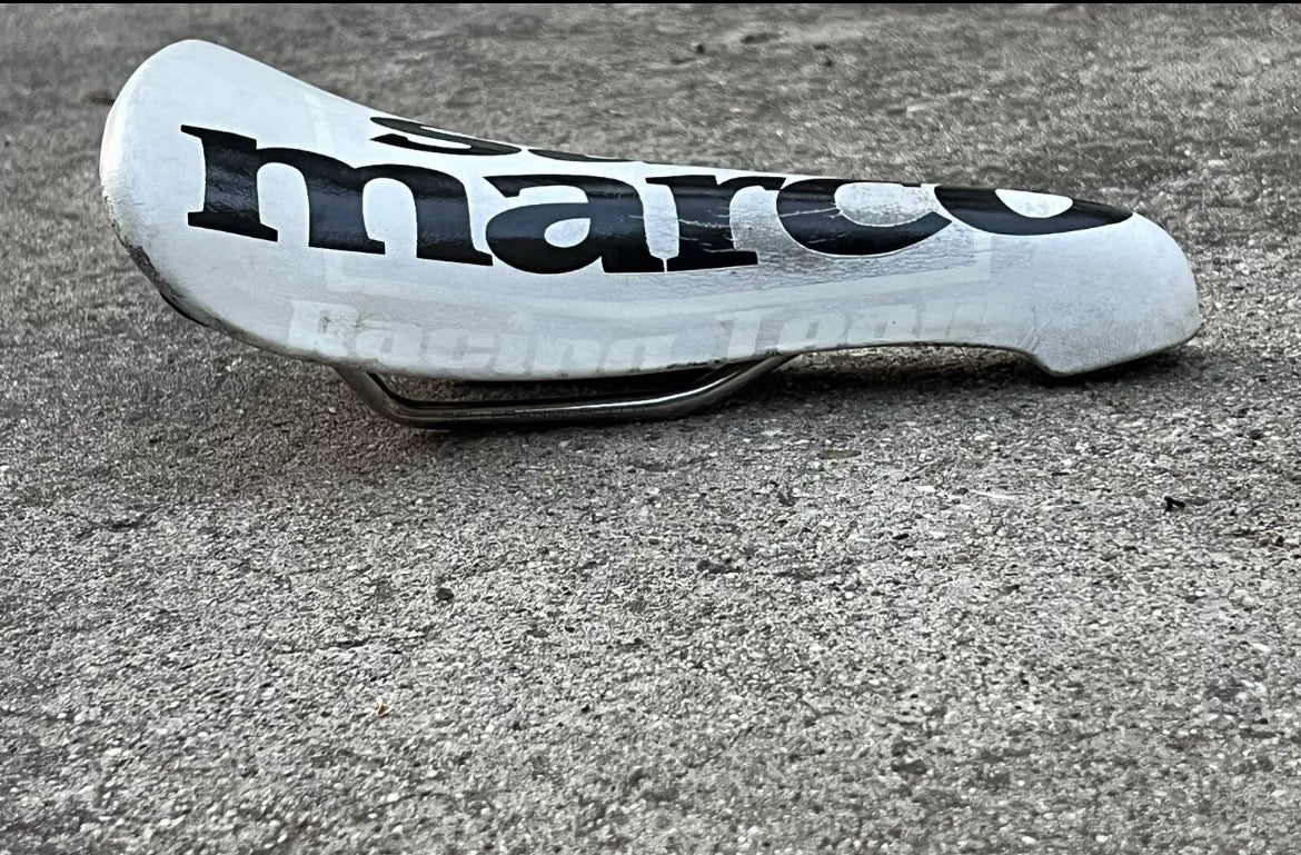 Selle San Marco Concor Light Racing Team Saddle White Retro Racing Vintage 213g - Image 6