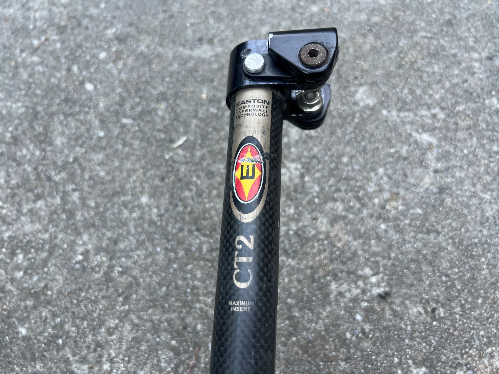 Easton CT2 26.8x340mm Carbon Seatpost Vintage MTB Black Mountain Bike Long Retro - Image 4