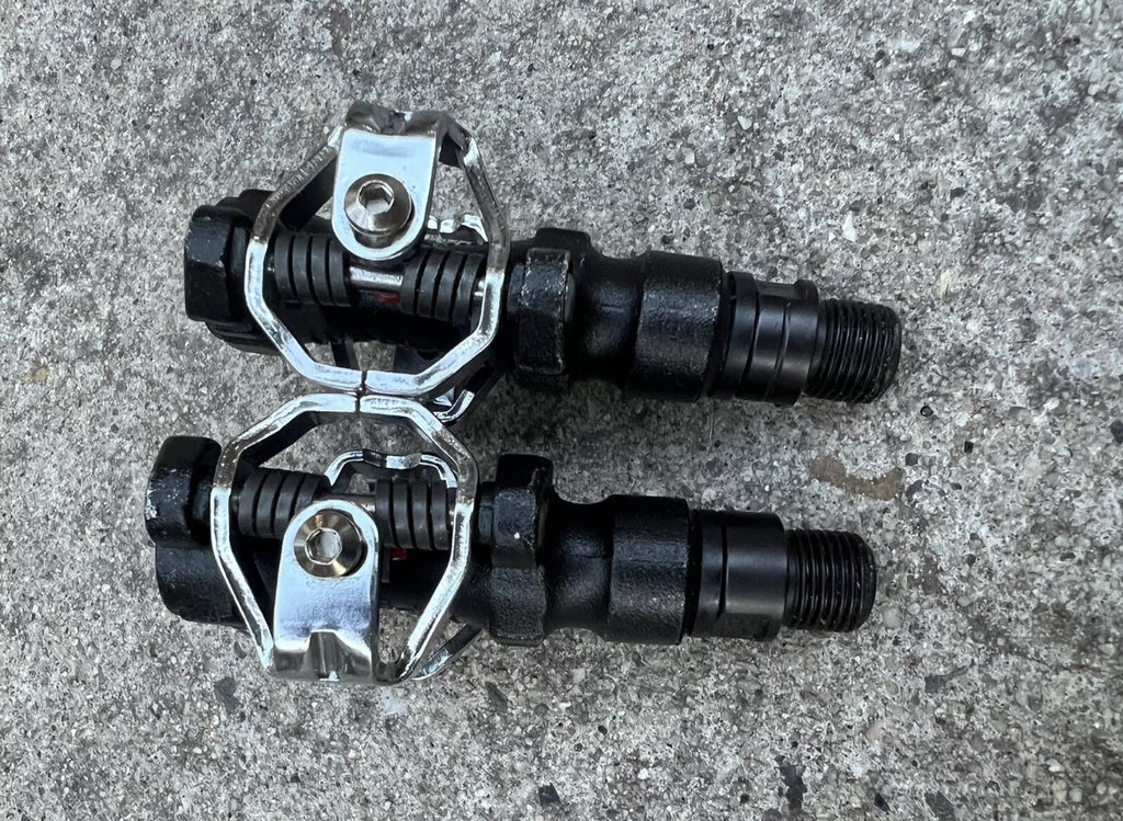 NEW Wellgo SPD WPD-M9 Clipless Pedals & Cleats MTB Gravel Vintage Bike Retro - Image 4