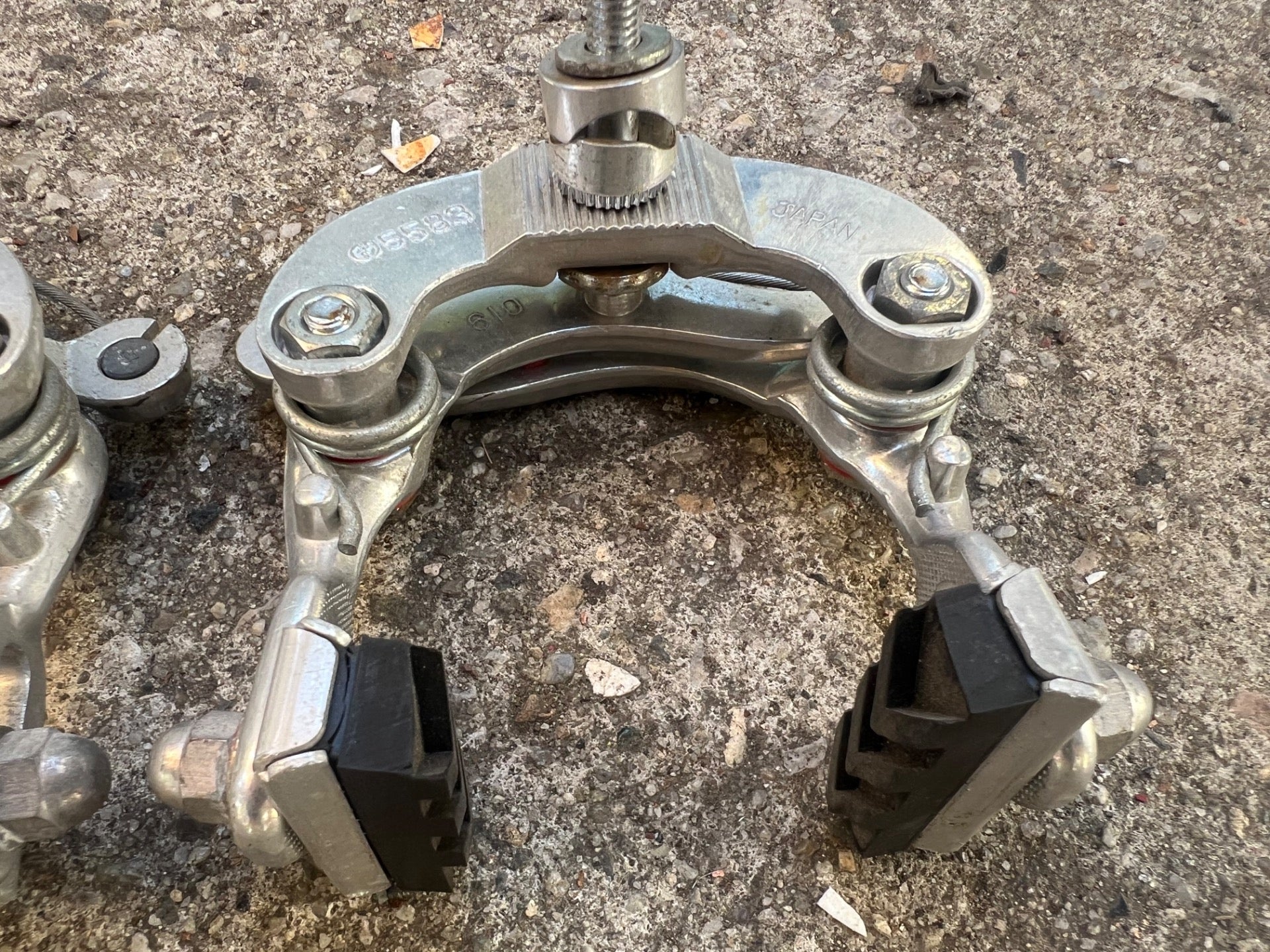 Dia Compe Centerpull Caliper Brakes Vintage Road Touring Bike Silver Gray Retro  - Image 4