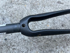 Used Bianchi XL Full Carbon Fork 700c 1 1/8” Threadless 7.5in Road Bike Black Racing-Bicycle Bin