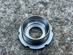 Used Sugino 75 English Thread Non Drive Side Cup & Lock Ring 1.37x24 Silver Gray-Bicycle Bin