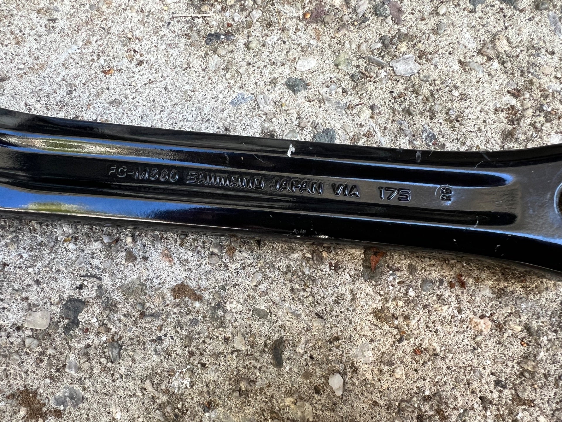 Shimano Deore LX FC-M560 175mm Crankset 46-36-26T Triple Black Vintage MTB Retro - Image 10