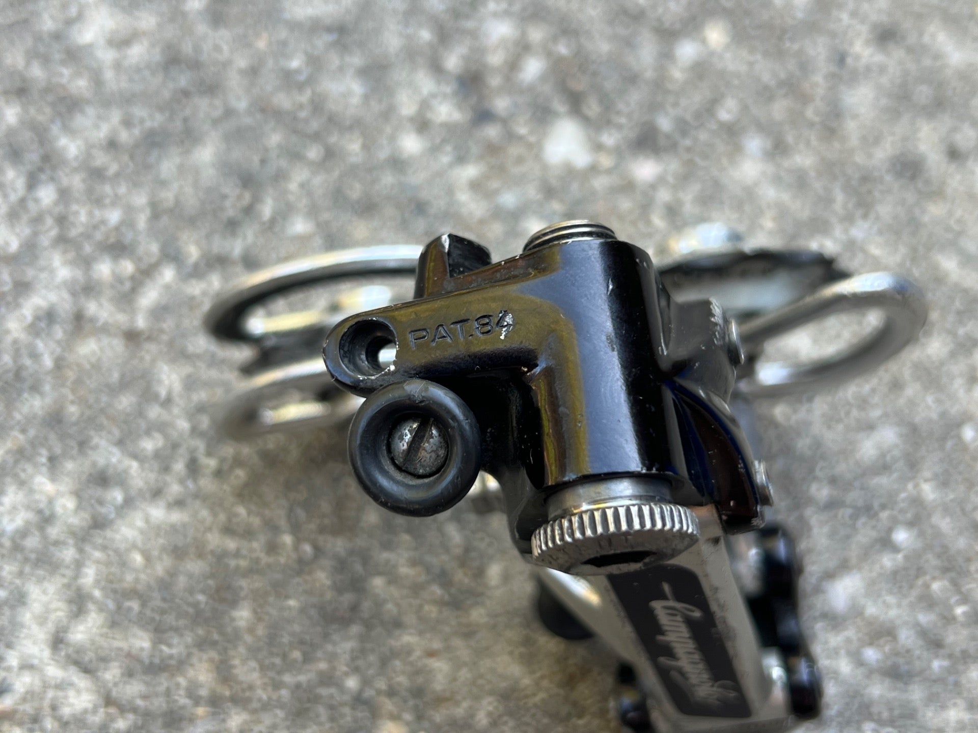 Campagnolo Super Record Rear Derailleur Titanium TI Black Vintage Road Pat 84 - Image 4