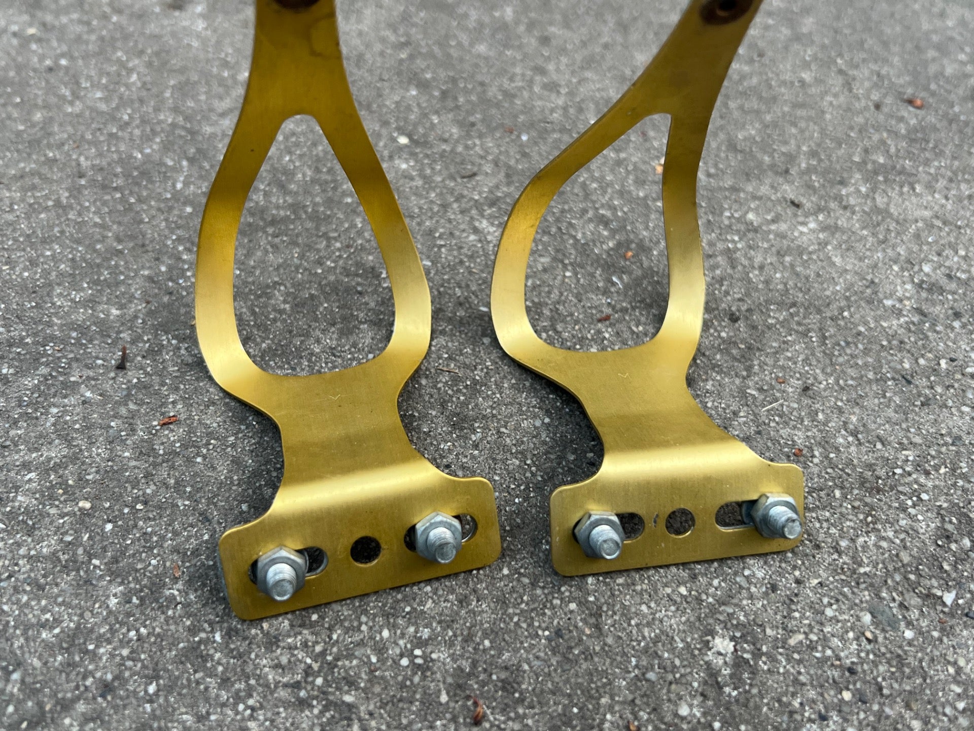 ALE Gold Toe Clips Size Small S Vintage Retro Touring Road Bike Racing Eroica  - Image 4