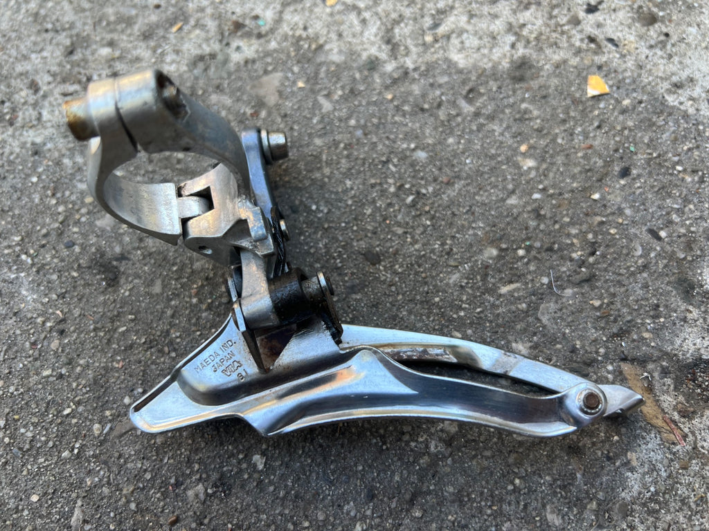 Suntour Edge 28.6mm Bottom Pull Front Derailleur Double Vintage Road Gray 2x6/7 - Image 4