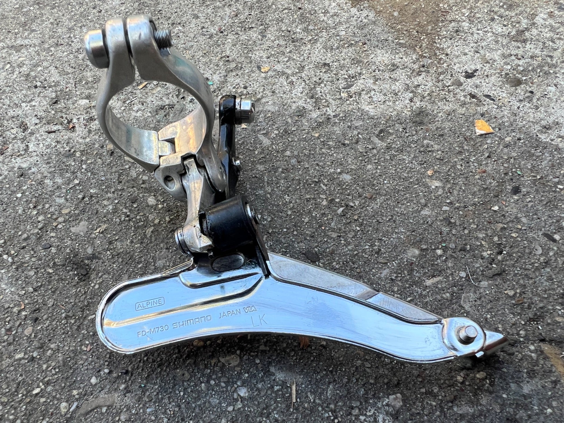 Shimano Deore XT FD-M730 28.6mm Bottom Pull Triple 3x6 Front Derailleur Vintage  - Image 4