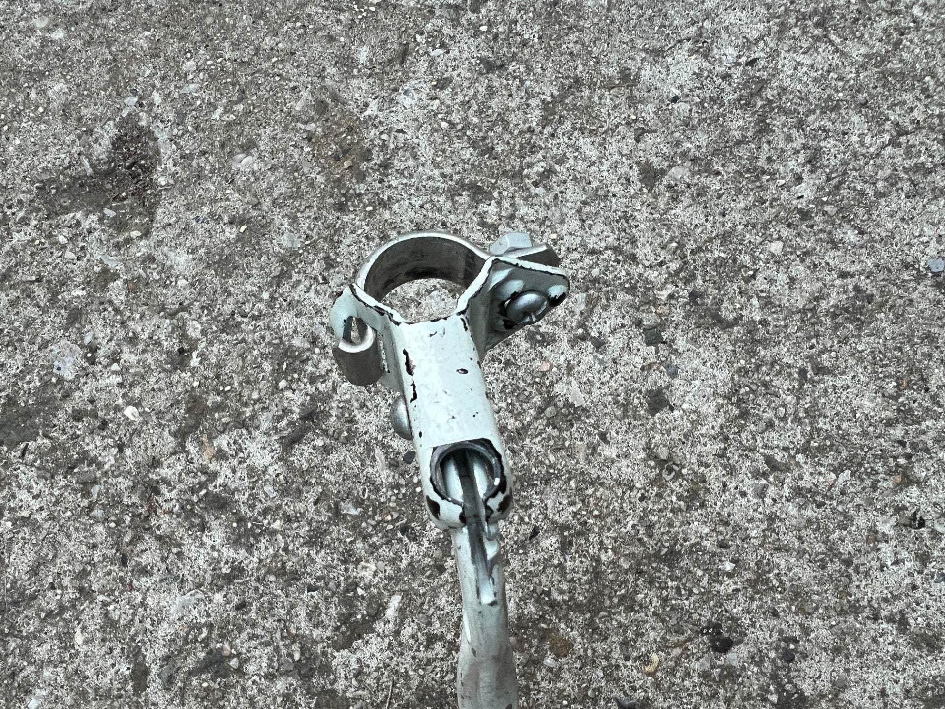 MX White Right Rear Brake Lever Vintage BMX Bike Retro Freestyle OG  - Image 4