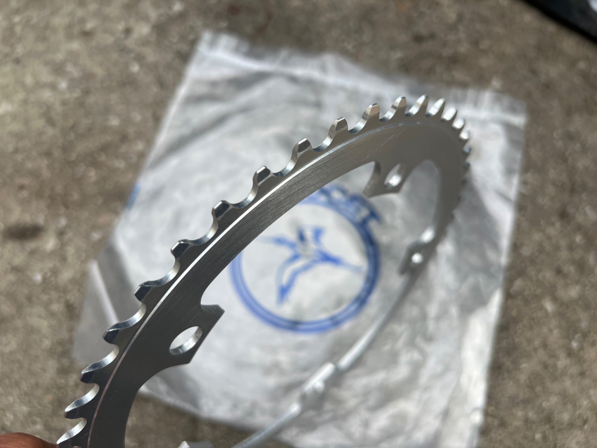 NOS Avocet 144 BCD 48T Chainring Vintage Road Track Bike Silver Retro Big - Image 4