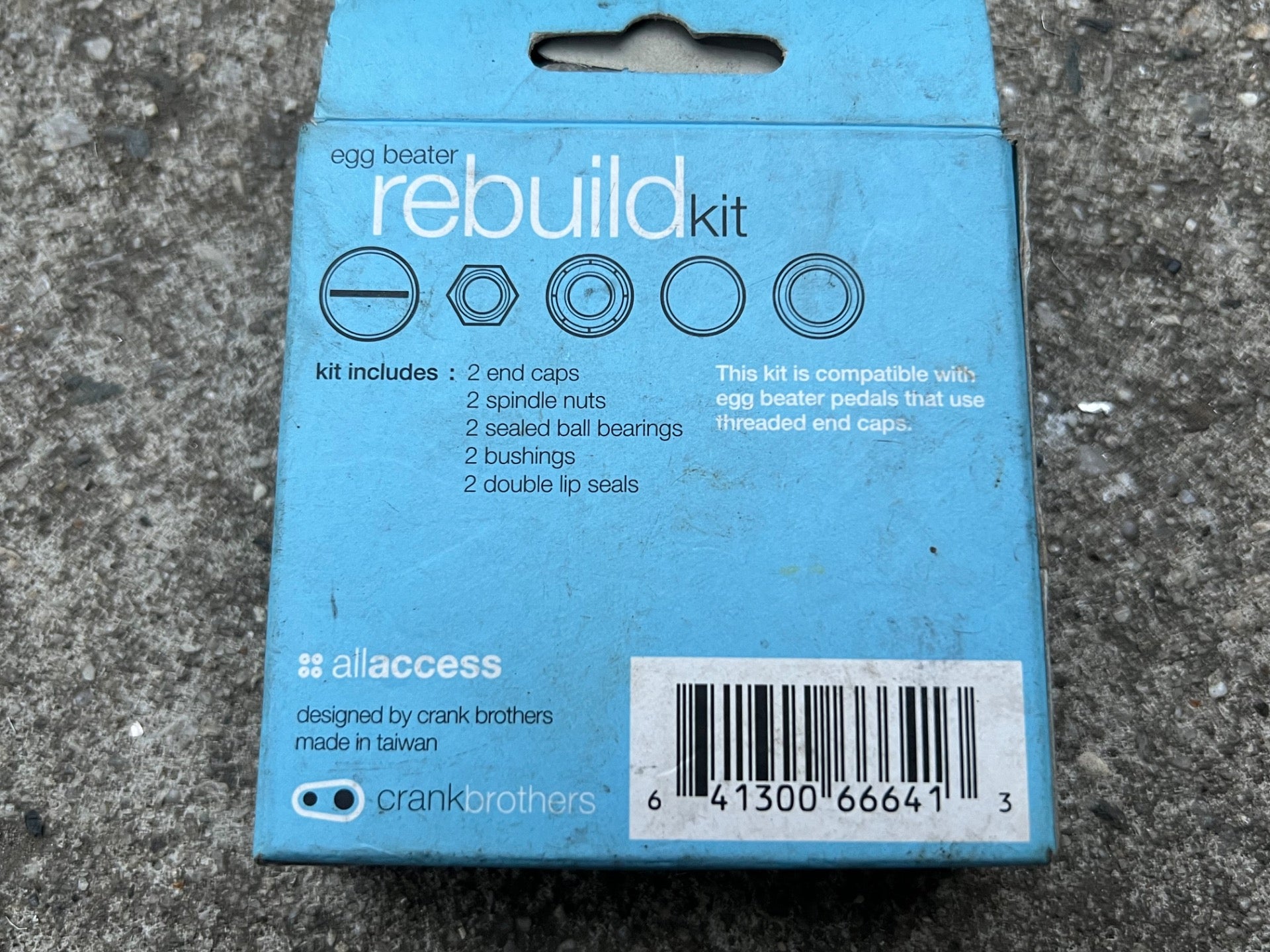 Crankbros Eggbeater Rebuild Kit Bearings Bushings Seals Clipless Pedals MTB  - Image 4