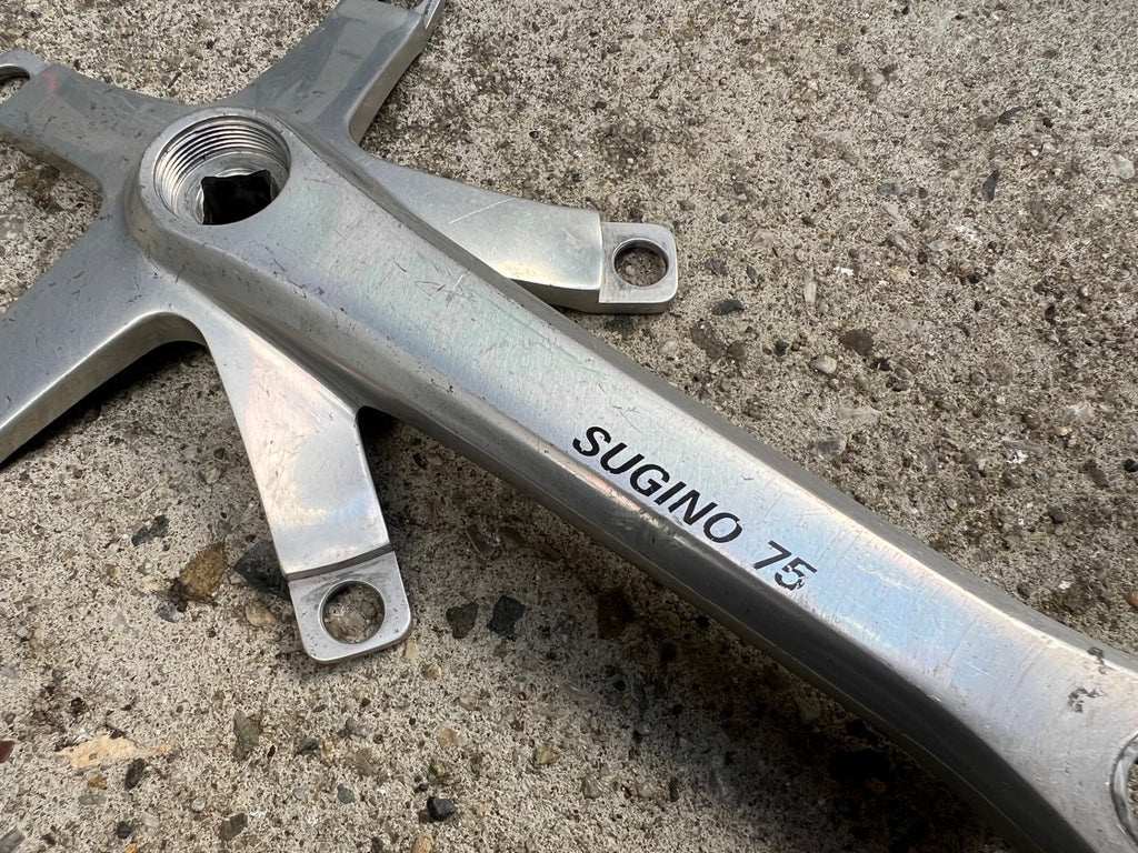 Sugino 75 165mm Drive Side Crank Arm 144BCD Track Racing Bike Silver Road  - Image 4