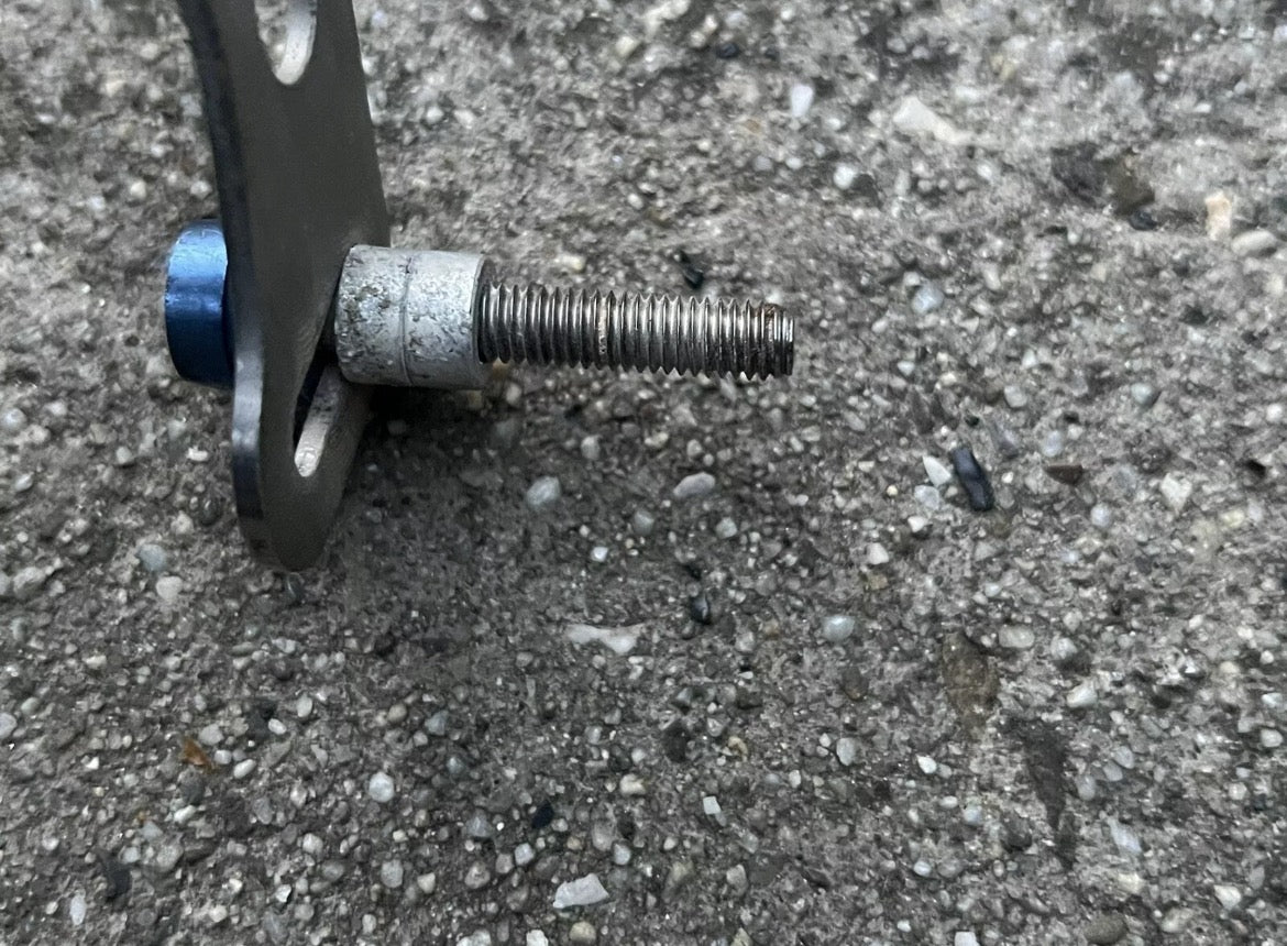 Odyssey Titanium Brake Booster Vintage Retro MTB U4 Plus TI With Bolts Gray - Image 4