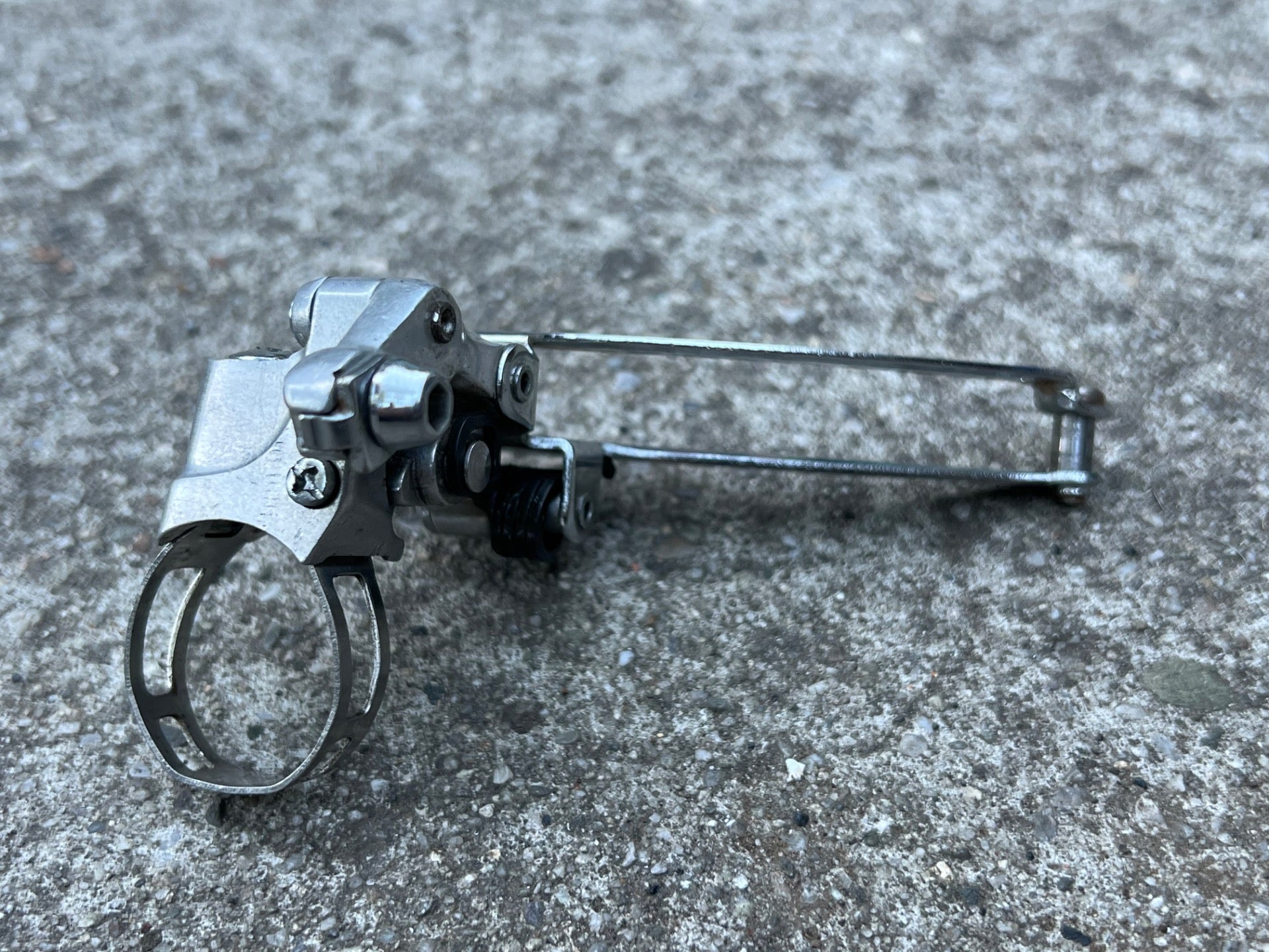 Suntour Cyclone MKII 28.6mm Bottom Pull Front Derailleur Double Vintage 2nd Gen  - Image 4