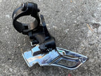 Used Shimano Deore XT FD-M781 34.9mm Dual Pull Front Derailleur 3x10 Triple MTB Black-Bicycle Bin