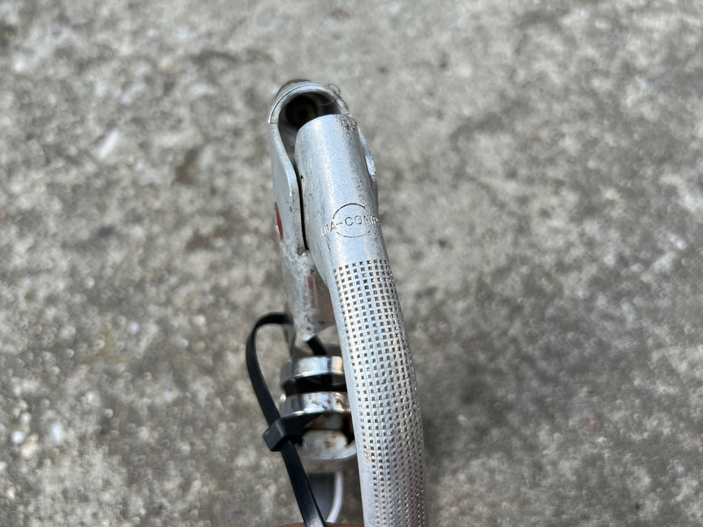 Dia Compe Drop Bar Brake Levers Pair Silver Aluminum Gray Vintage Retro Road  - Image 4