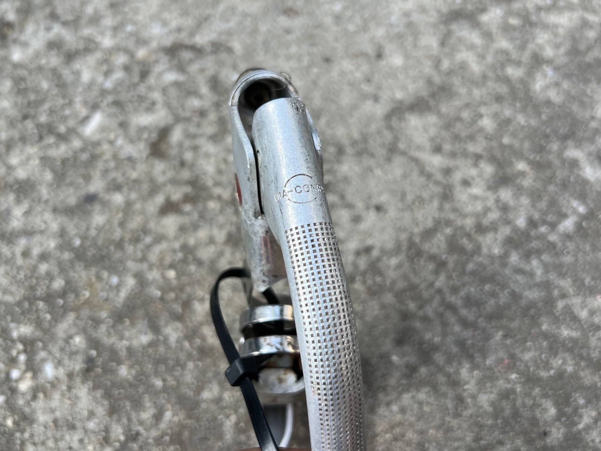 Dia Compe Drop Bar Brake Levers Pair Silver Aluminum Gray Vintage Retro Road  - Image 4