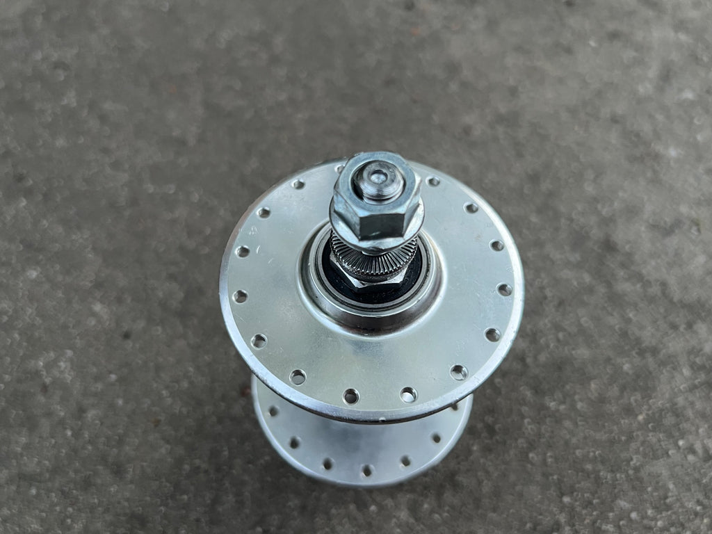 Bianchi Pista 100mm 32H Hole High Flange Front Hub Track Bolt On Silver Solid   - Image 4