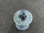 Used Bianchi Pista 100mm 32H Hole High Flange Front Hub Track Bolt On Silver Solid-Bicycle Bin