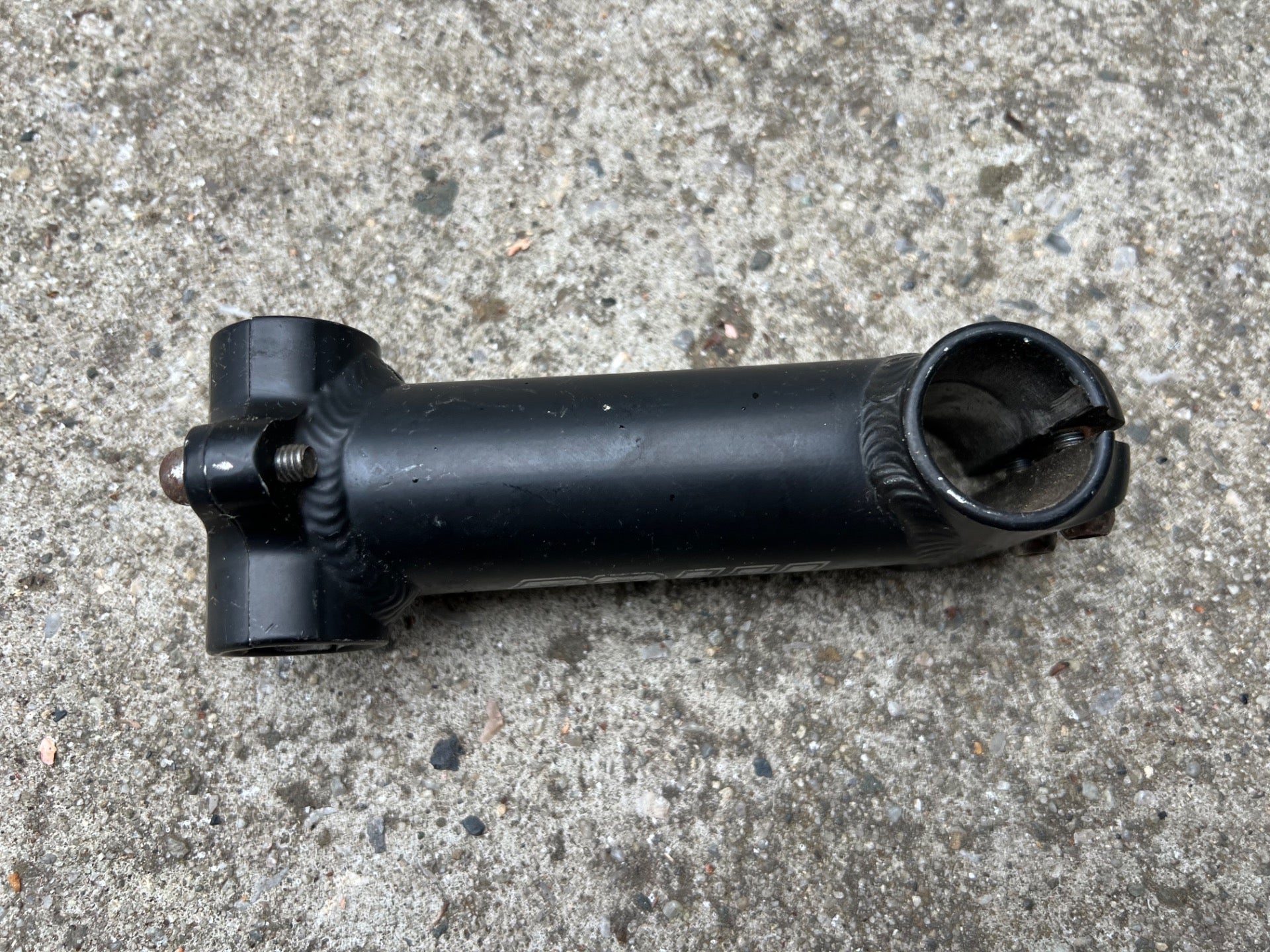 Titec 25.4x135mm 1 1/8” Threadless Straight Stem Vintage Retro MTB Black - Image 4