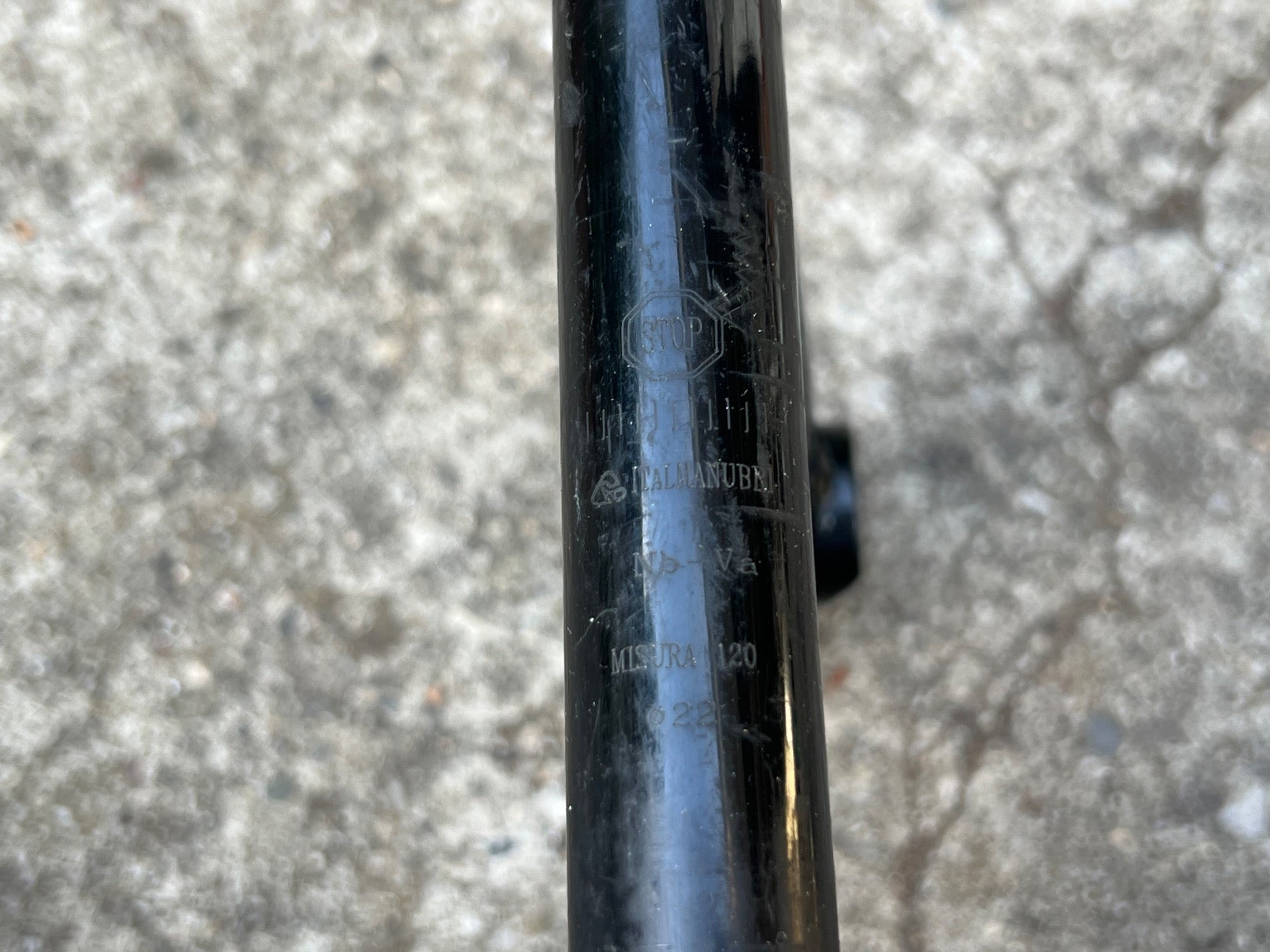 ITM Eclypse 25.4x120mm 1in Quill Stem Vintage Road Black Italmanubri Track 22.2 - Image 4