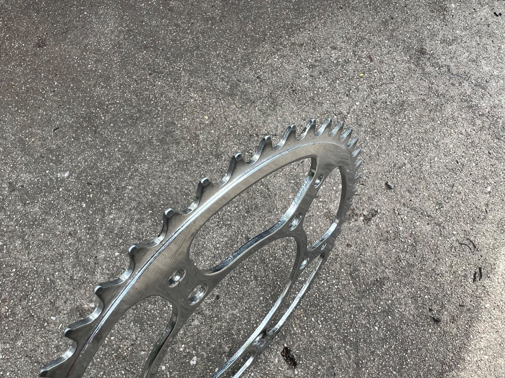 Stronglight TA Style 116 BCD 50T 6 Bolt Chainring Vintage Chrome Retro Road Tour - Image 4