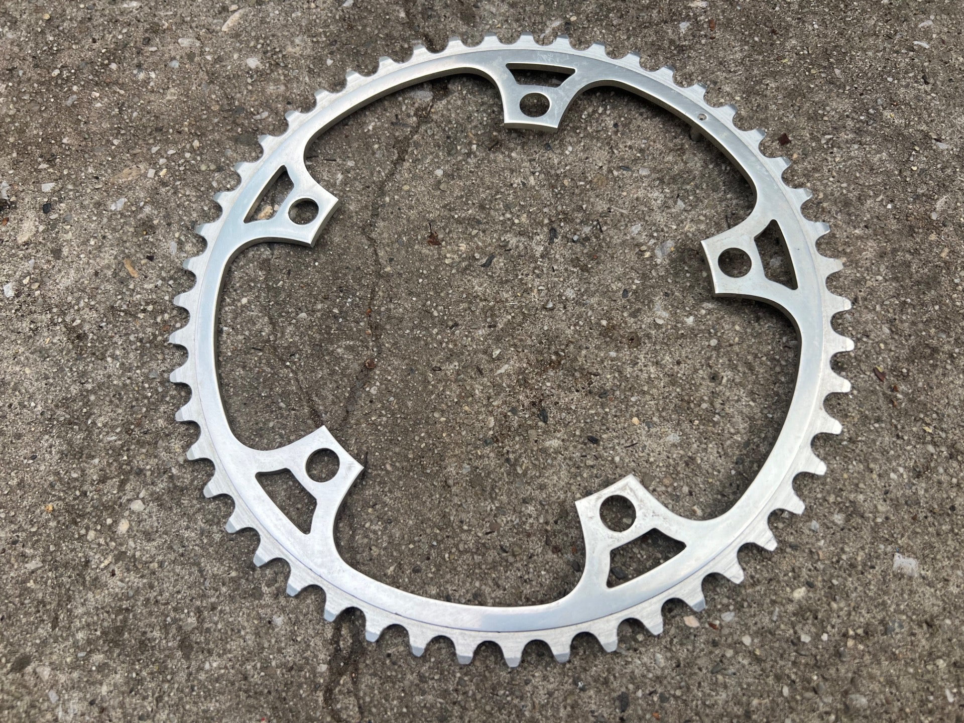 NOS Campagnolo 144 BCD 50T Chainring Vintage Retro Road Track Bike Silver Big  - Image 4