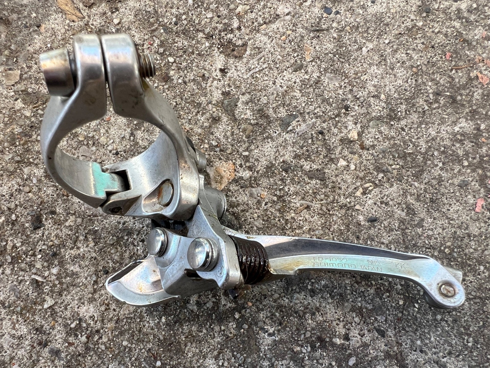 Shimano 105 1050 Front Derailleur 28.6mm Bottom Pull Double 2x7 Speed Vintage  - Image 4