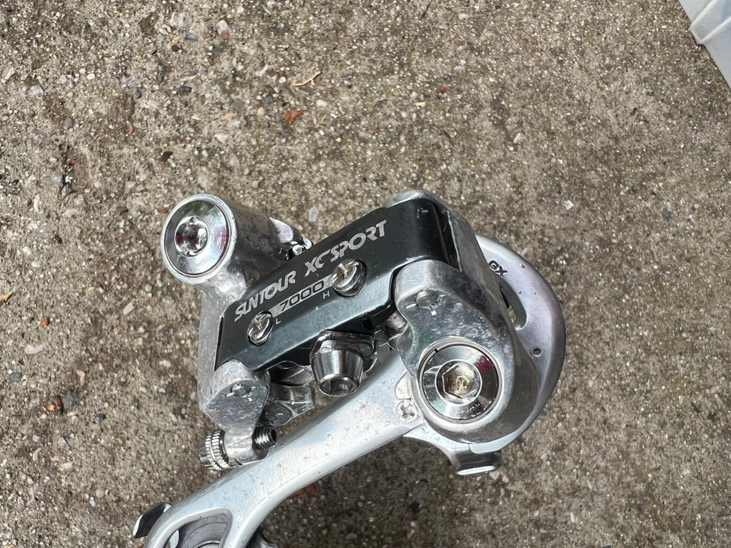 Used REBUILT Suntour XC Sport 7000 Rear Derailleur 6 Speed Vintage MTB Long Cage-Bicycle Bin