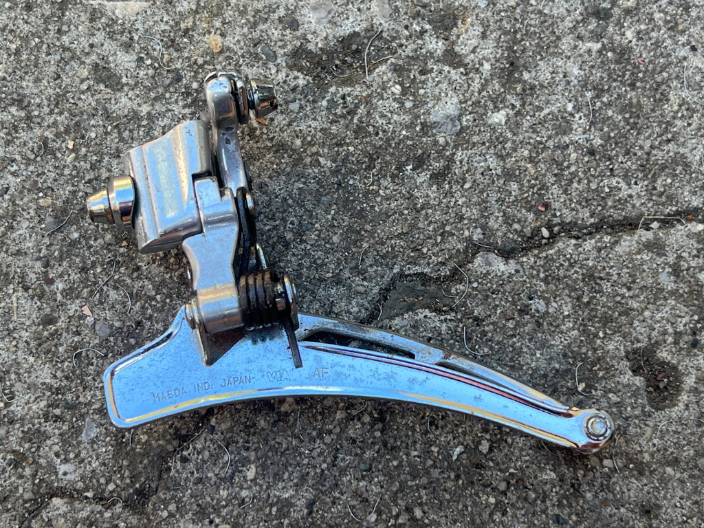 Suntour Cyclone Braze On Front Derailleur Bottom Pull Vintage Road Double Chrome - Image 4