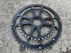 Used Cannondale OPI Spidering 52/36T Black Double Direct Mount Chainring Set Road-Bicycle Bin