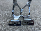 Used Christophe Special Toe Clips Size Medium M Vintage Retro Eroica Chrome Touring-Bicycle Bin