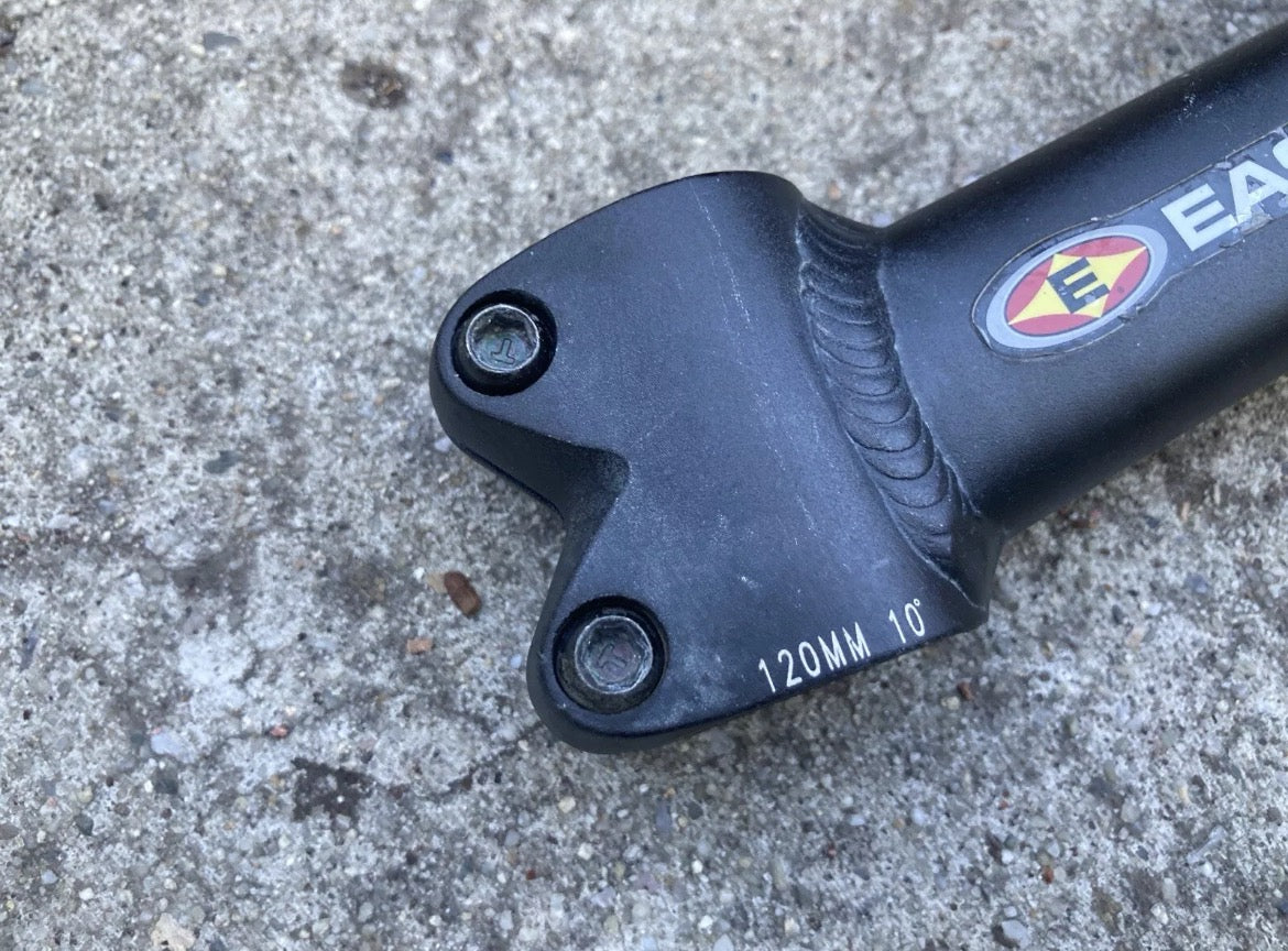 Easton Stem 25.4x120mm 10 Deg 1 1/8” Black Aluminum Road Gravel CX Hybrid MTB - Image 4