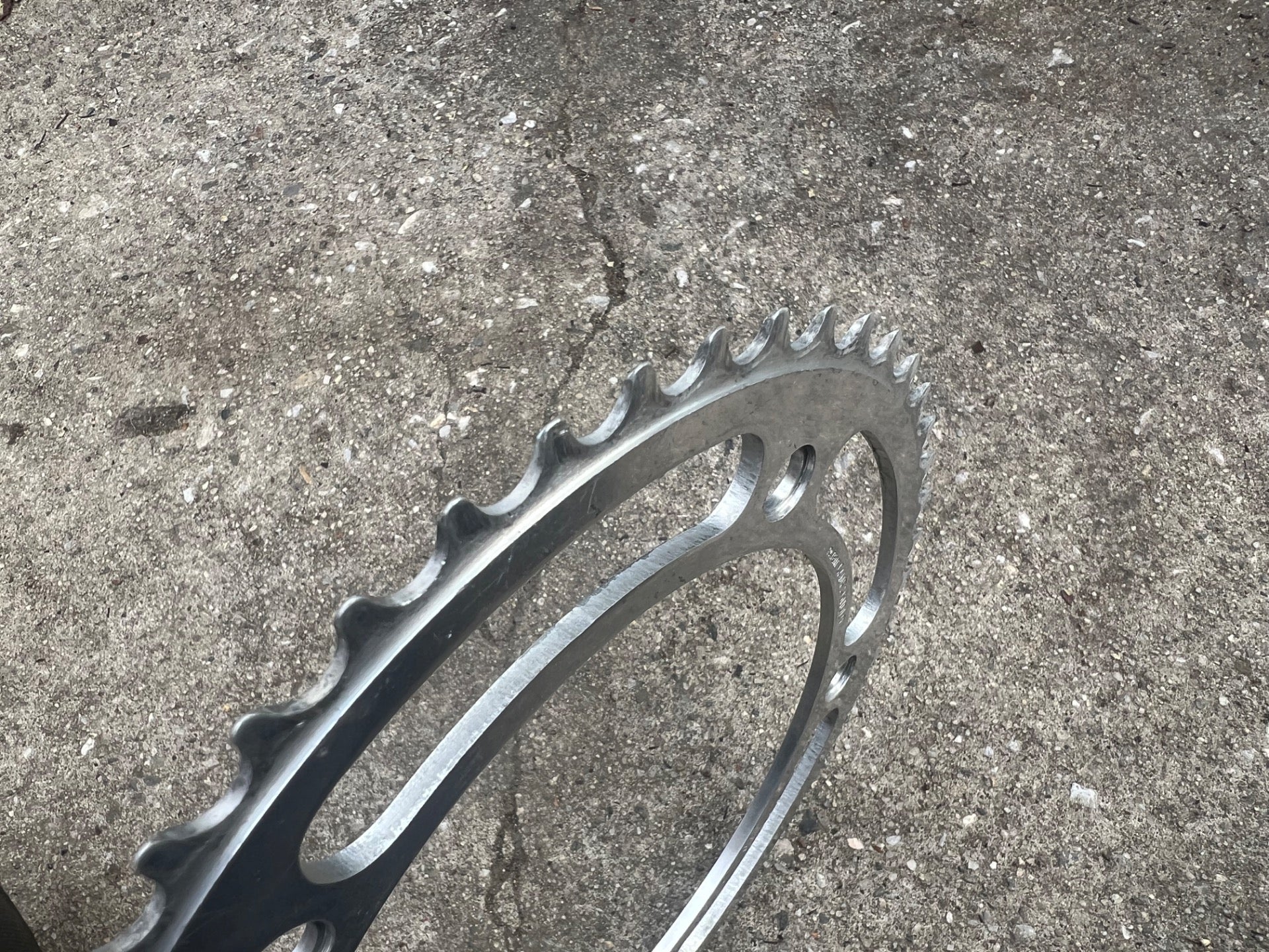 Campagnolo 151 BCD 49T 3/32” Chainring Vintage Road Track Silver Campy 5 Bolt - Image 4
