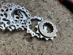 Used SRAM PG 1070 12-25T 10 Speed Cassette Gravel Road Bike Chrome Silver MTB-Bicycle Bin