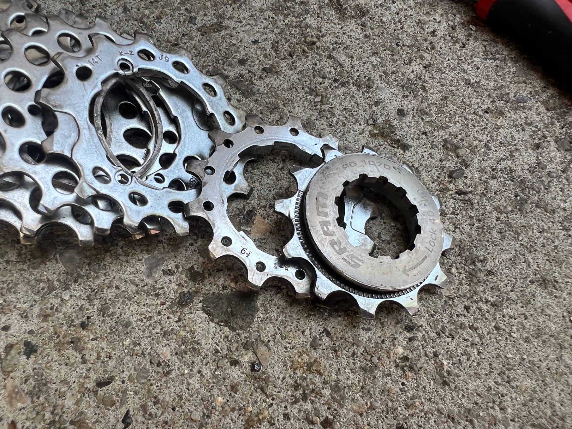 SRAM PG 1070 12-25T 10 Speed Cassette Gravel Road Bike Chrome Silver MTB  - Image 4