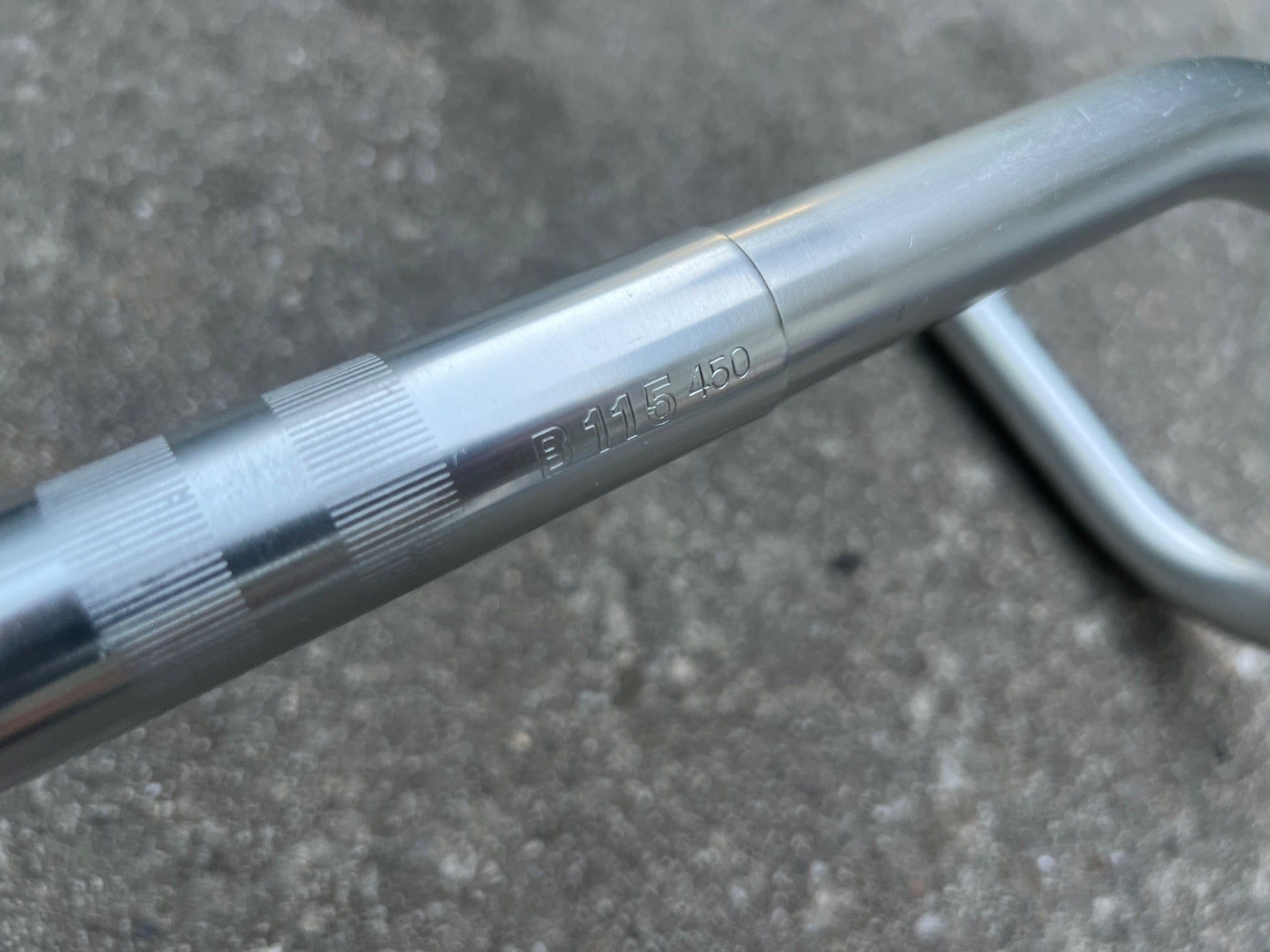 Nitto B115 25.4x450mm Drop Bars Silver Aluminum Wide Touring Road Bike  - Image 5