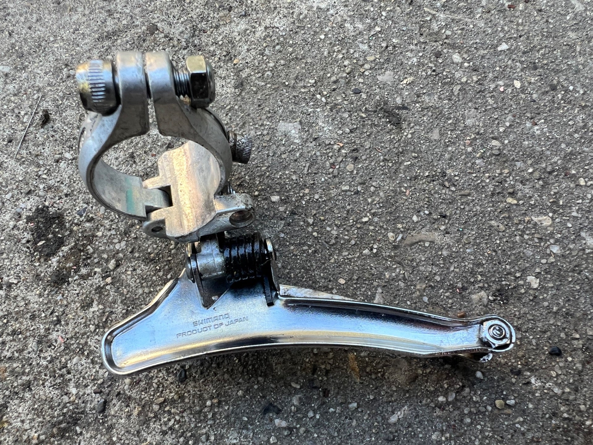 Shimano 600 Arabesque 28.6mm Bottom Pull Front Derailleur Vintage Double Road  - Image 4