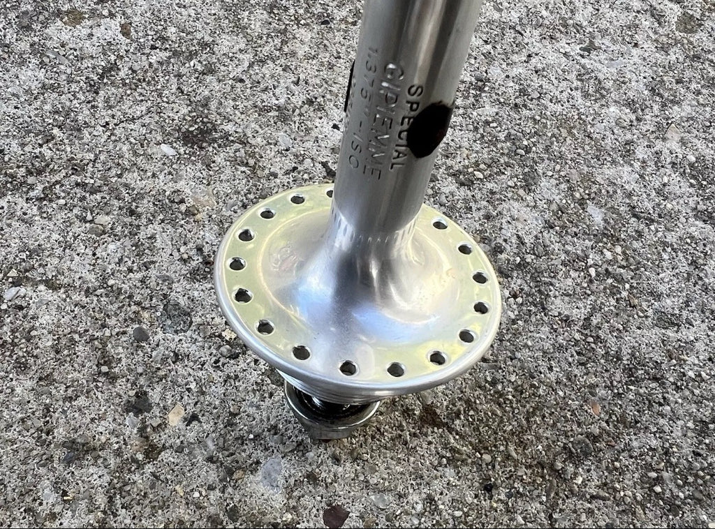 Gipiemme Special Track Hubset 100/120mm 36H Bolt On Axle Vintage Silver Hubs - Image 4