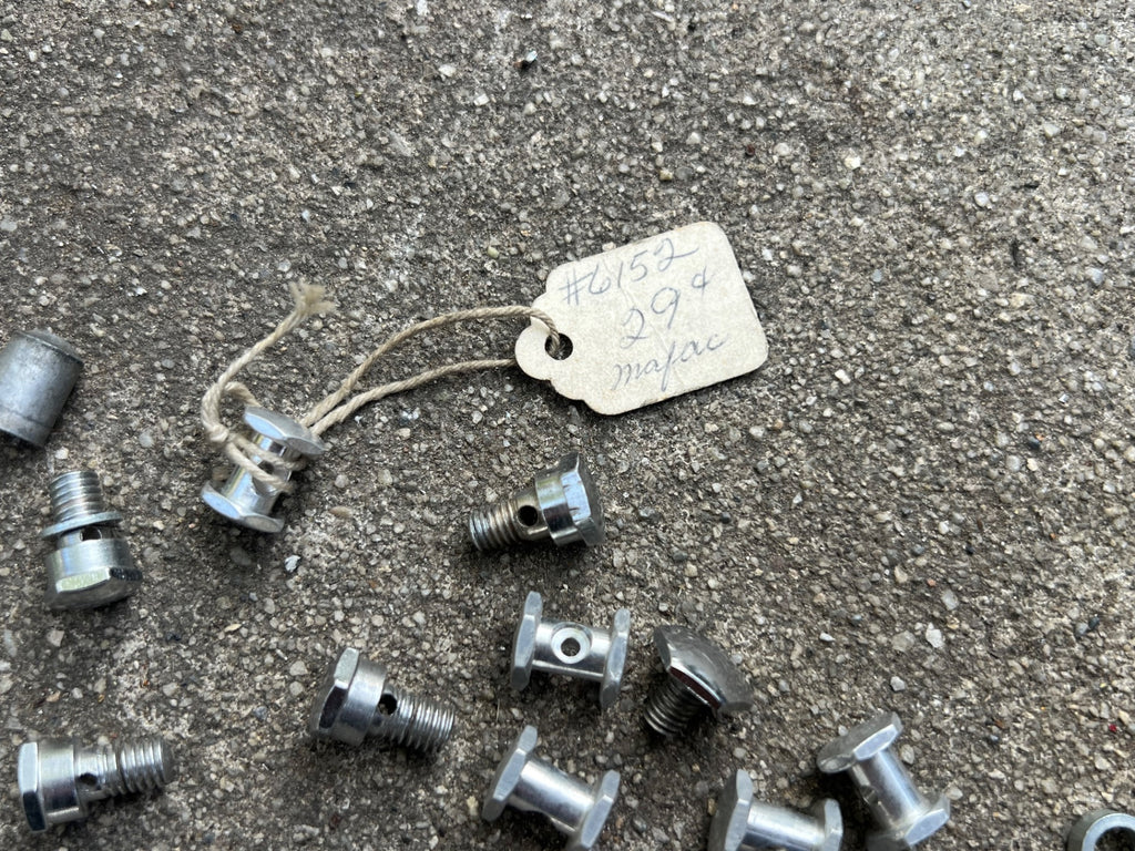 Mafac Brake Parts Lot New Vintage Retro Straddle Cable Clamp Bolt Nut Chrome   - Image 4