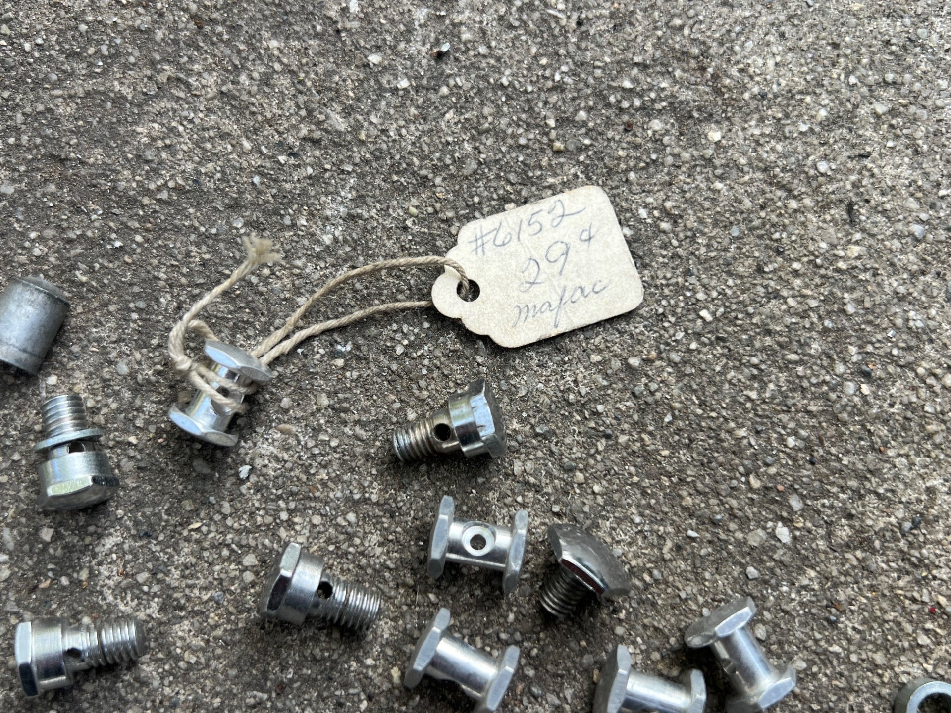 Mafac Brake Parts Lot New Vintage Retro Straddle Cable Clamp Bolt Nut Chrome   - Image 4