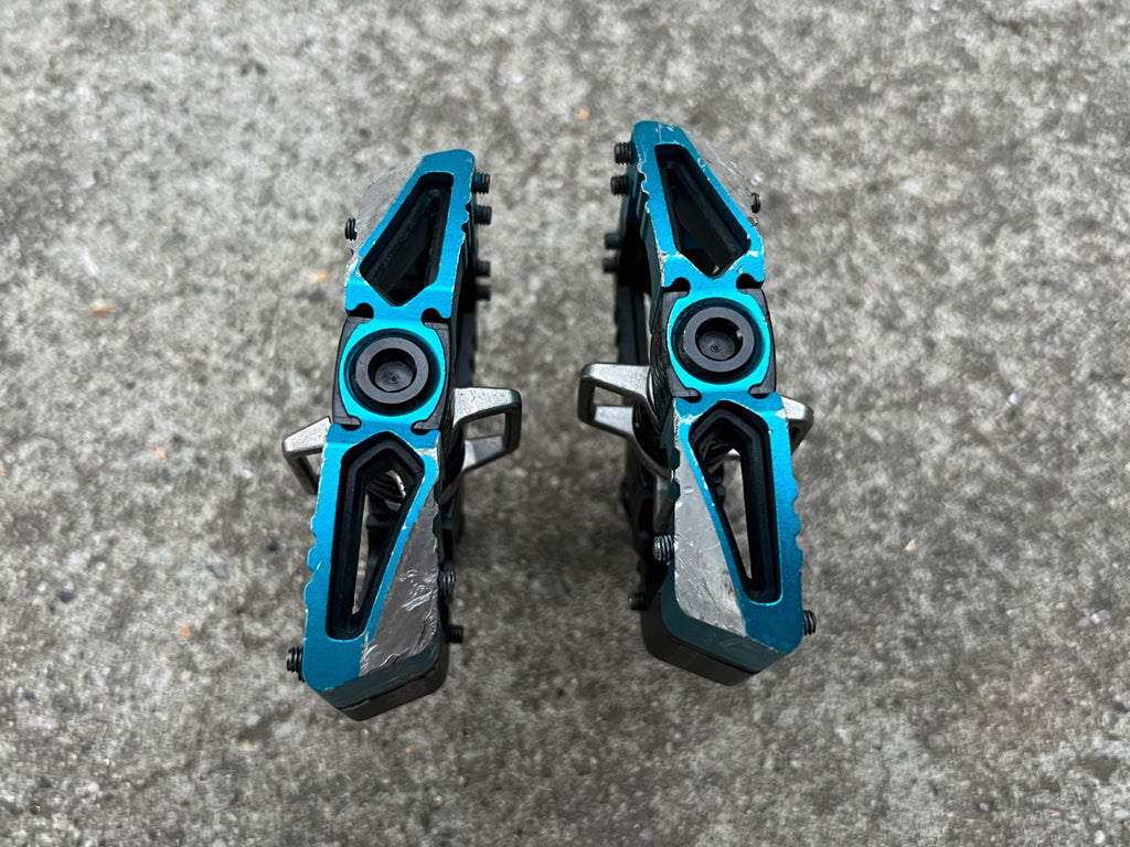 Crankbros Mallet E Pedals Mountain Enduro Gravel MTB Blue Black Crankbrothers - Image 4
