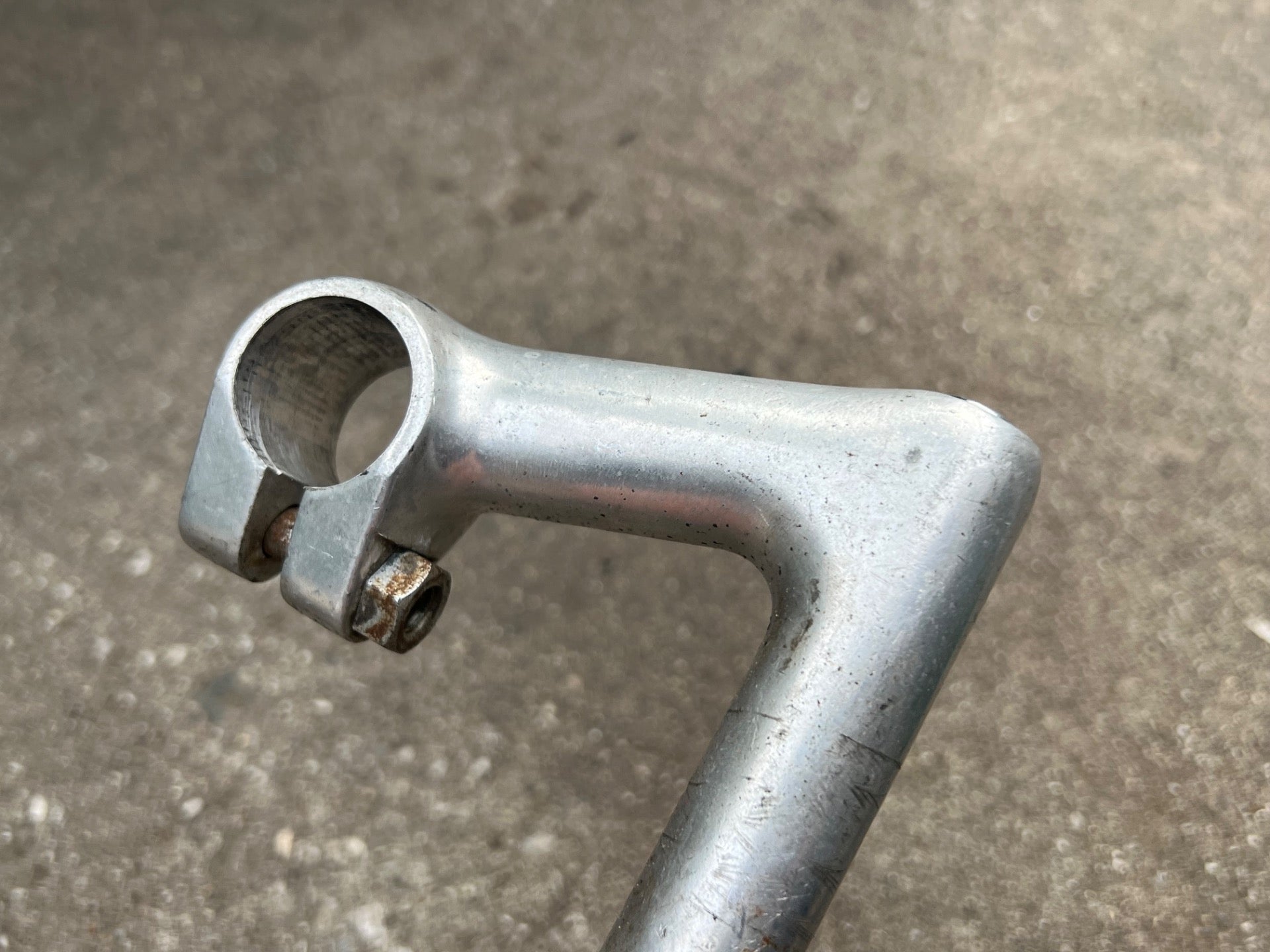 Vintage Raleigh Stem 85mm 26.0mm 1in Quill Road Touring Cruiser Bike Silver Gray - Image 4