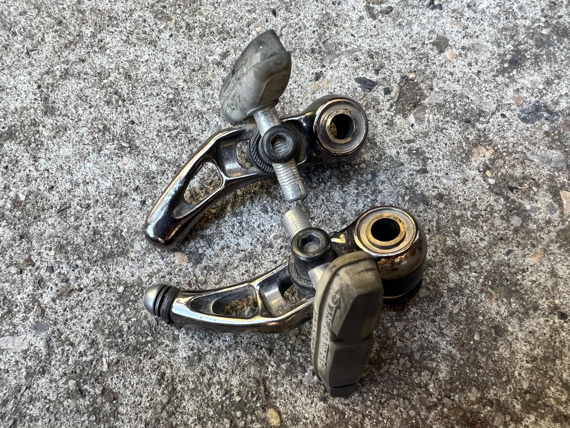 Shimano STX BR-MC30 Brakes Brake Set Vintage Retro Mountain MTB Silver Anodized - Image 4