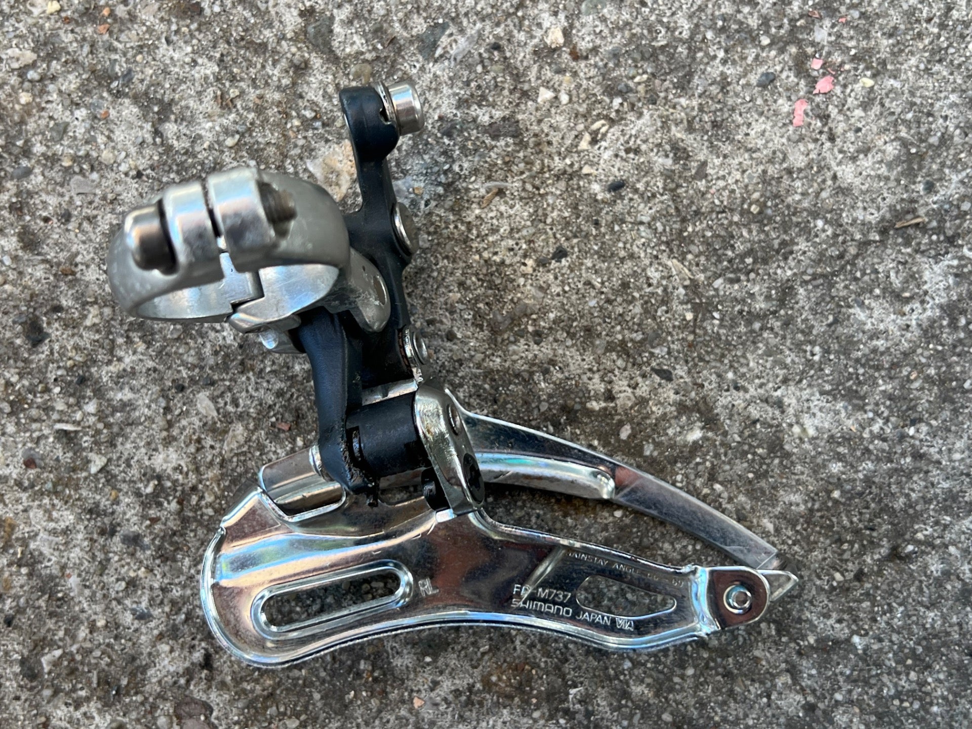 Shimano Deore XT FD-M737 31.8mm Bottom Pull Front Derailleur Triple 3x8 Vintage - Image 4