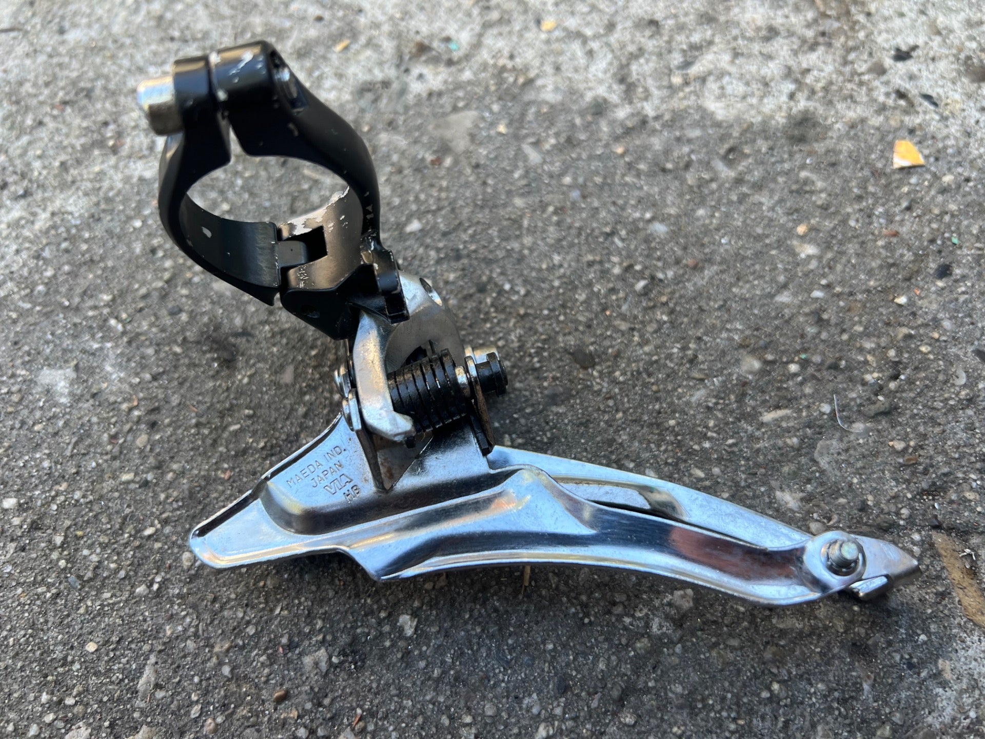 Suntour 28.6mm Top Pull Front Derailleur Vintage MTB Hybrid Triple Black - Image 4