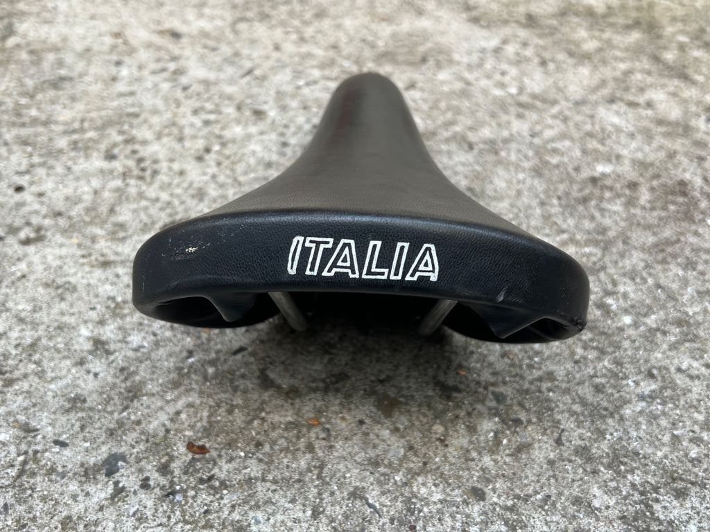 Mundialita Italia Vintage Road Bike Saddle Racing Black Italy Retro - Image 7