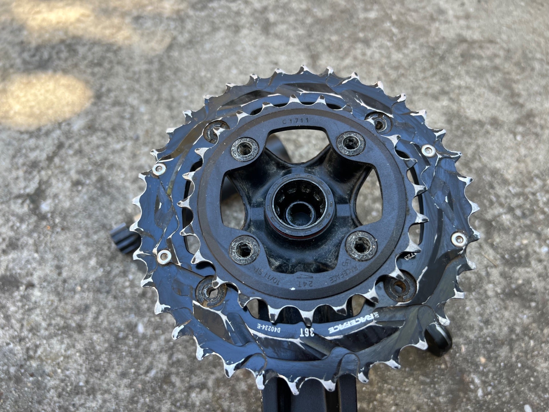 Raceface Ride Crankset Double 9/10 Speed 24mm Spindle 36/24T Black MTB Mountain  - Image 10