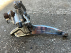 Used Huret 28.6mm Bottom Pull Front Derailleur 2x5 Chrome Vintage Double Road Touring-Bicycle Bin